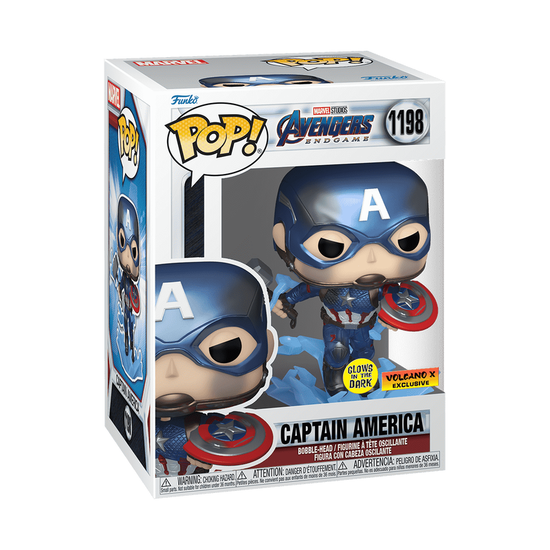 Captain America 1198 GITD (Marvel - Avengers End Game) Funko Pop!