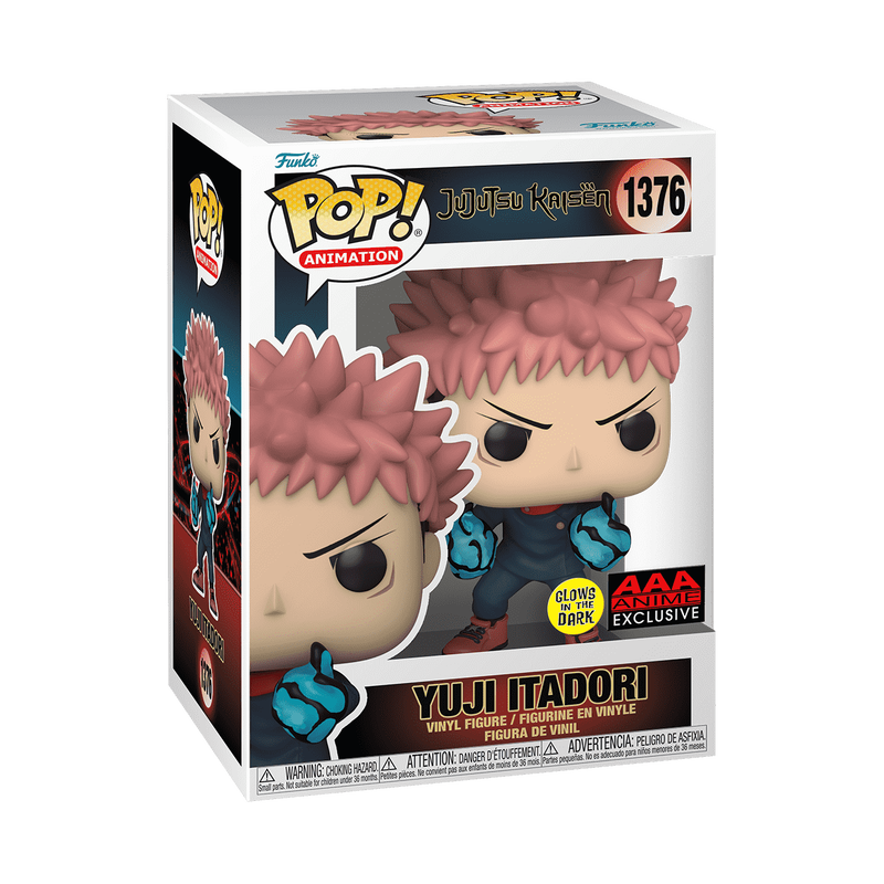 Yuji Itadori 1376 AAA Excl. GLOW (Jujutsu Kaisen) Funko Pop!