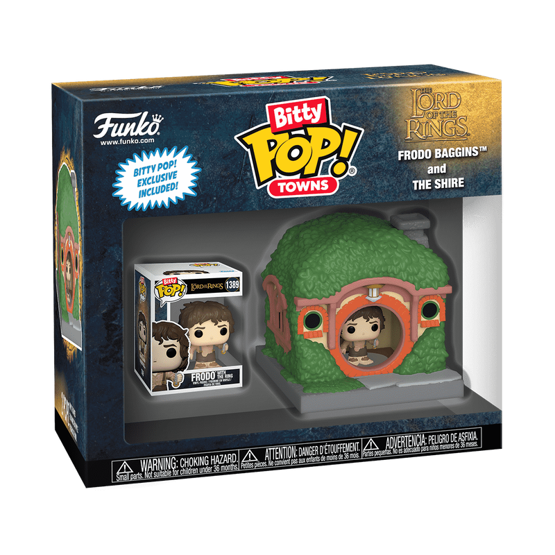 PRE-ORDEN The Lord of the Rings Frodo Baggins and The Shire Funko Bitty Pop! 1389 Town