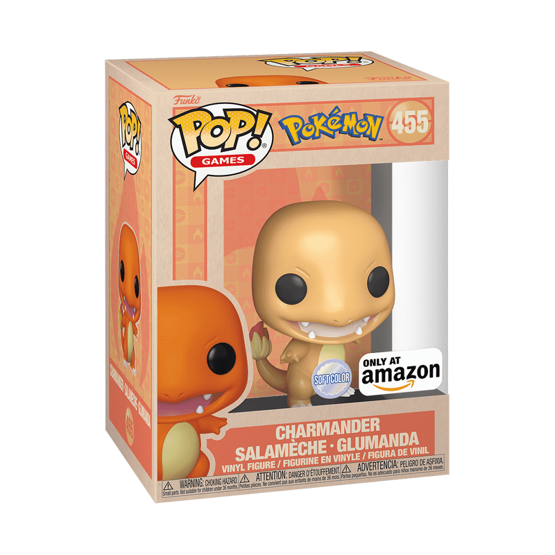 Charmander 455 Special Edition Amazomn EXL Soft Color (Pokemon) Funko Pop!
