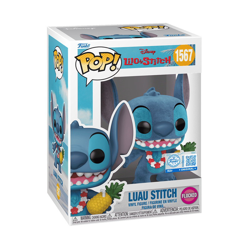 Luau Stitch Flocked Excl (Lilo and Stitch) Funko Pop! FLOCKED