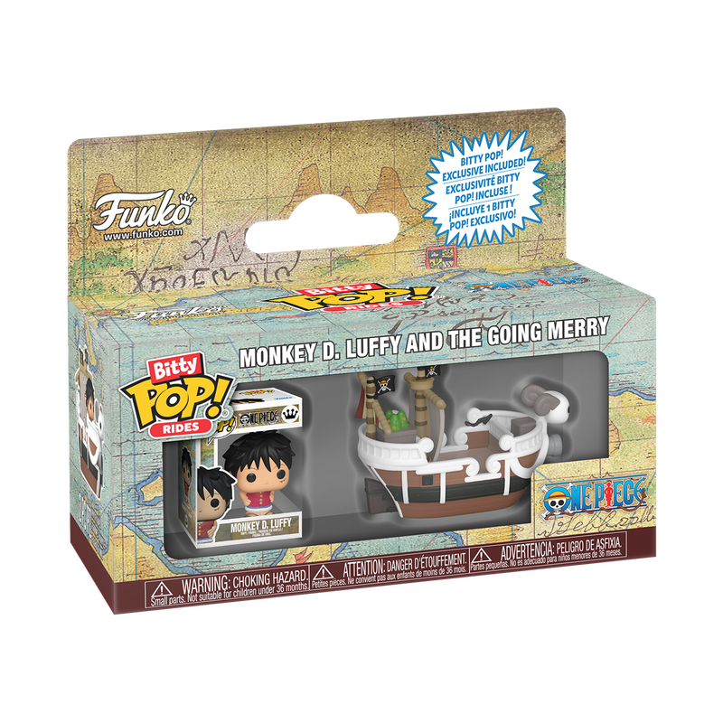 PRE-OREN Monkey D. Luffy with Going Merry Funko Bitty Pop! Ride (One Piece)
