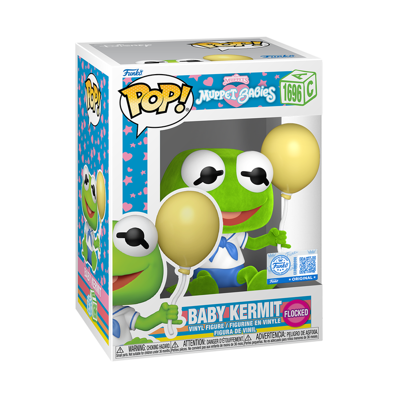 Baby Kermit #1696 (Muppets) Exclusive Flocked! Funko Pop!
