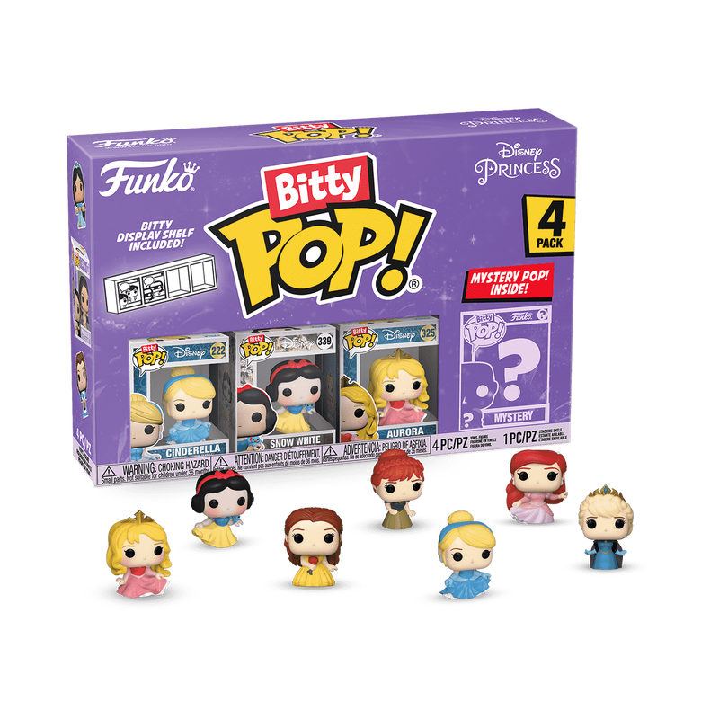 PRE-ORDEN Bitty Pop! Disney Princess 4-Pack Series 3