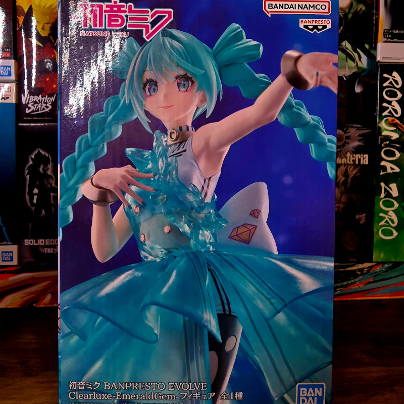 Banpresto - BANDAI - Vocaloid - Hatsune Miku - Clearluxe Emerald Gem Evolve Figure