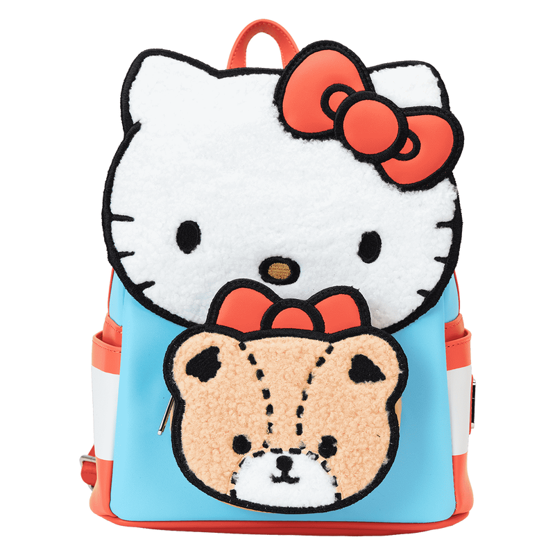 Sanrio Hello Kitty & Tiny Chum Bear Sherpa Mini Backpack Loungefly by Funko Pop!