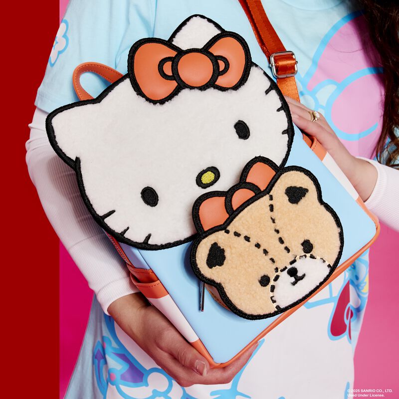 Sanrio Hello Kitty & Tiny Chum Bear Sherpa Mini Backpack Loungefly by Funko Pop!
