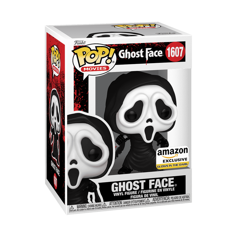 Ghost Face (Amazon Exclusive Glow) #1607 Exclusive! Funko Pop!