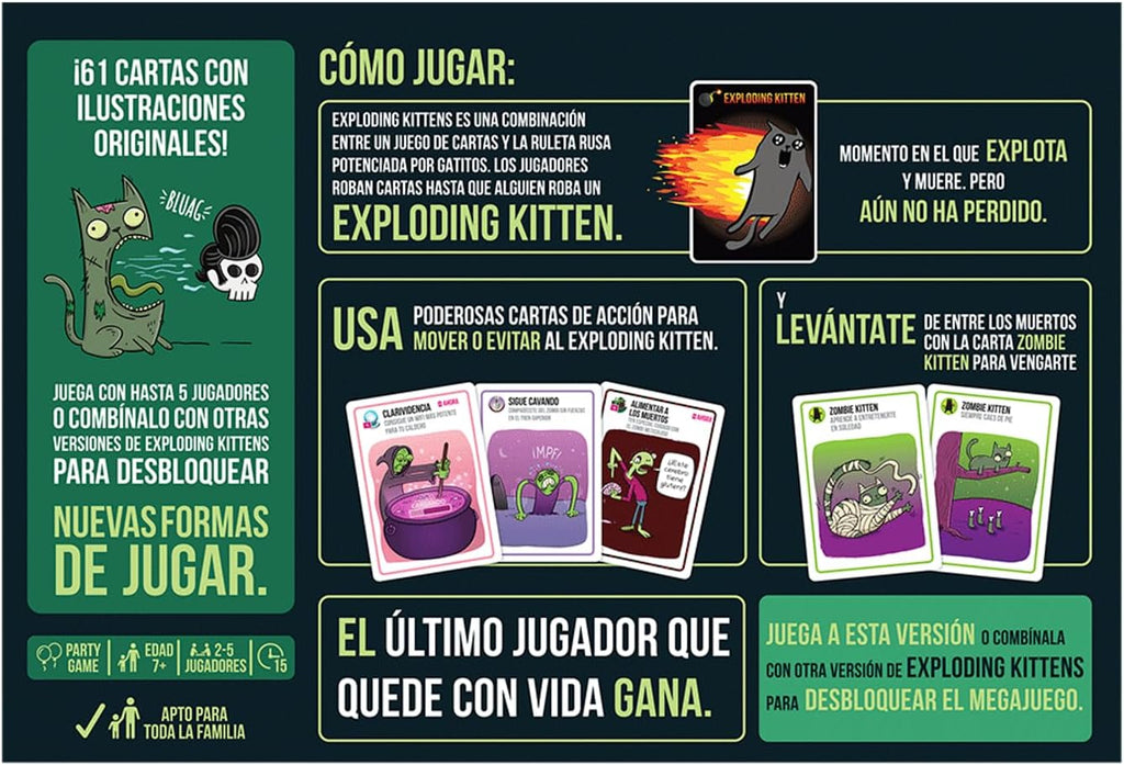 Exploding Kittens - El bien contra el mal - 2-5 Players - (Español)