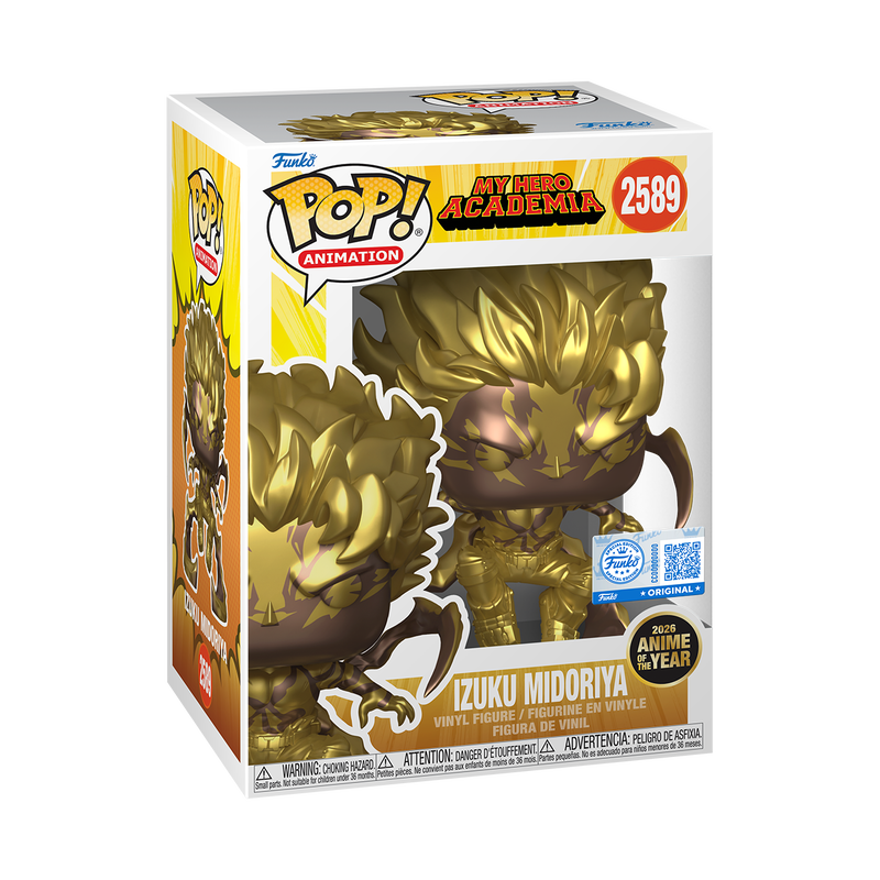 Pre-Orden Pop! Izuku Midoriya (Gold) with Pop! Protector #2599