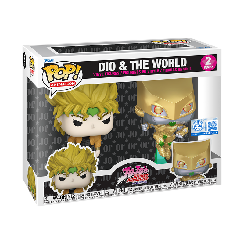 Dio & The World (Jojo's Bizarre Adventure) 2-Pack Funko Pop Exclusive!
