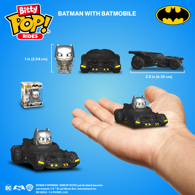 Bitty Pop! Rides Batman with Batmobile (DC COMICS)