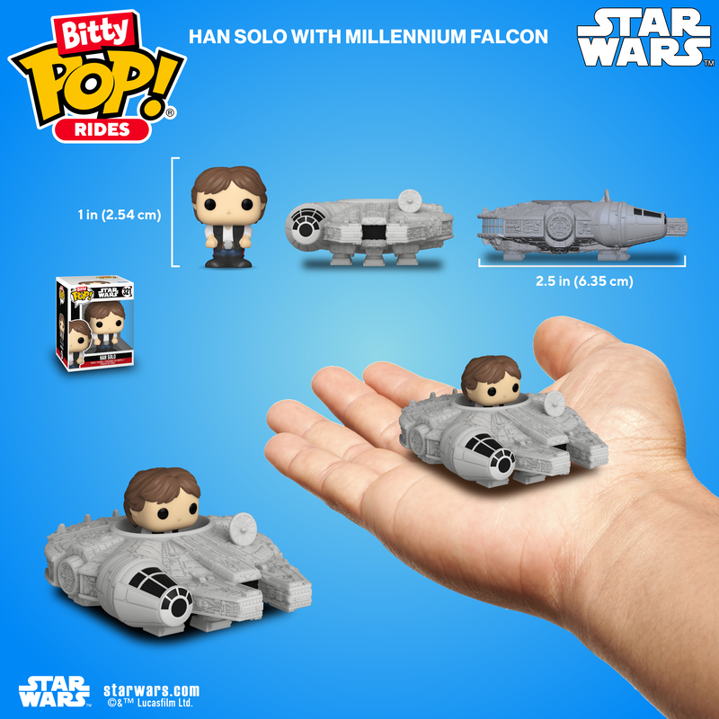 Bitty Pop! Rides Han Solo and The Millennium Falcon (Star wars)
