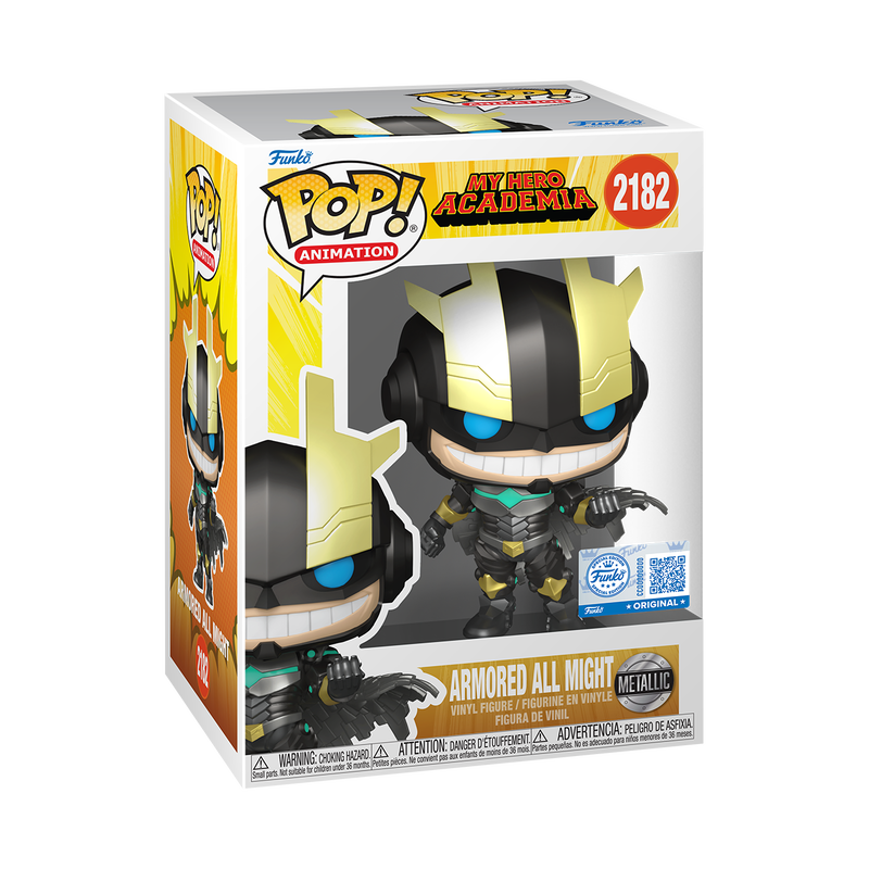 Armored All Might #2182 (My Hero Academia) Metallic Exclusive! Funko Pop!