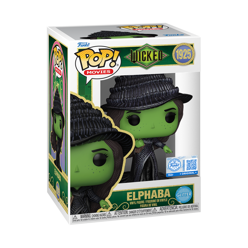 Elphaba with Grimmerie (Glitter) #1925 (Wicked) Funko Pop!