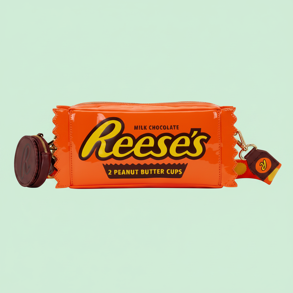 Hershey's Reese's Peanut Butter Cups Crossbody Bag with Coin Bag! Loungefly by Funko Pop!