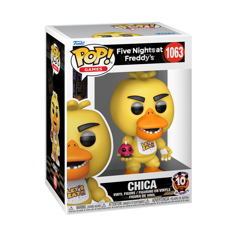Chica with Cupcake (fnaf) #1063 Funko Pop (10th Anniversary)