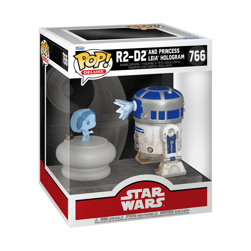Pop! Deluxe R2-D2 and Princess Leia Hologram (Star Wars) #766 Funko Pop!