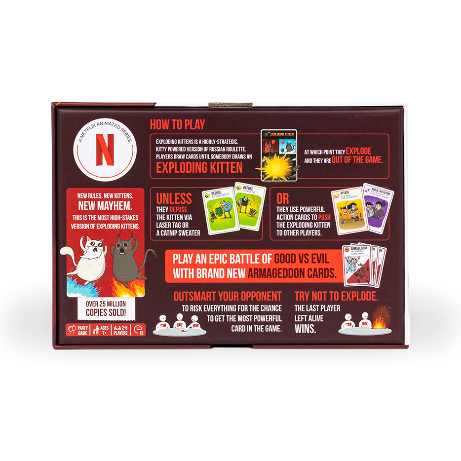 Exploding Kittens - El bien contra el mal - 2-5 Players - (Español)