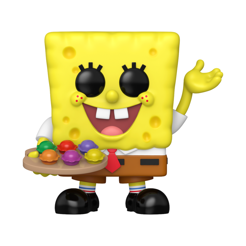 Sponge Bob with Pretty Patties #2313 (Bob Esponja) Glow Exclusive! Funko Pop!