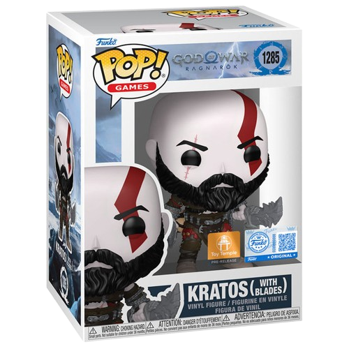 Kratos with Blades #1285 (God of War) Toy Temple Pre-Release Exclusive Funko Pop!