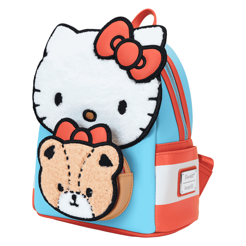 Sanrio Hello Kitty & Tiny Chum Bear Sherpa Mini Backpack Loungefly by Funko Pop!