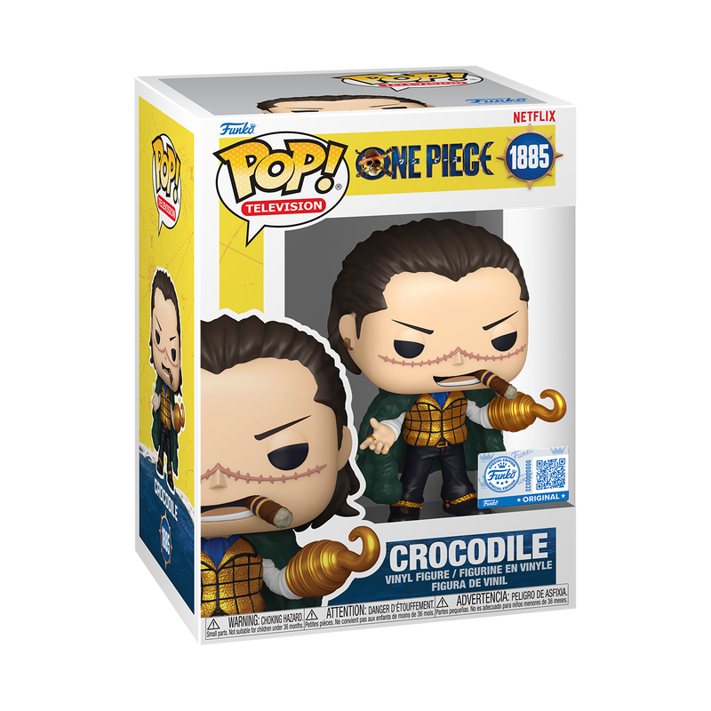 Crocodile #1885 (One Piece - Netflix) Metallic Exclusive! Funko Pop