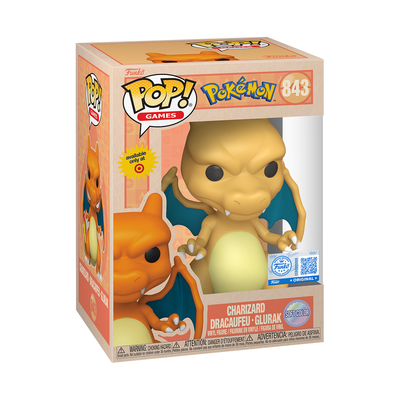Charizard #843 Soft Color (Pokemon) Funko Pop Exclusive! Detalle en caja*