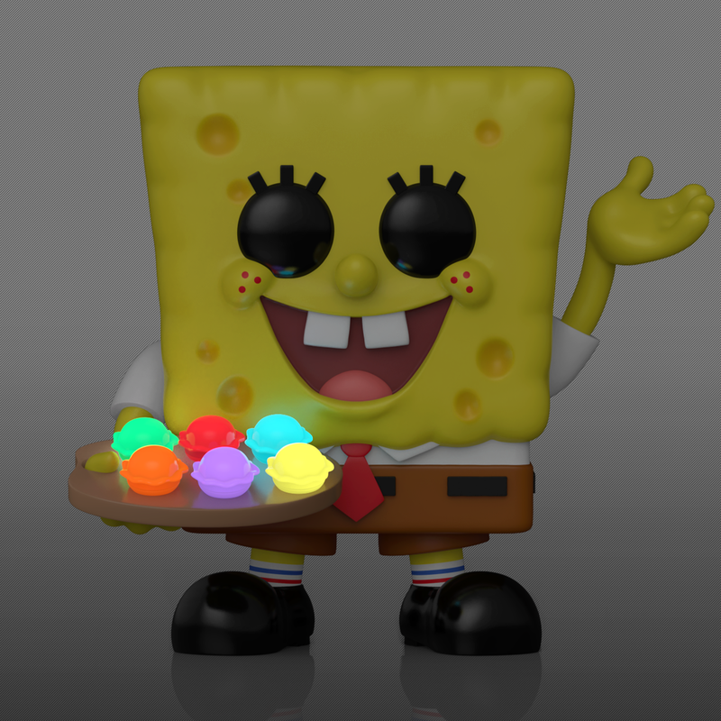 Sponge Bob with Pretty Patties #2313 (Bob Esponja) Glow Exclusive! Funko Pop!