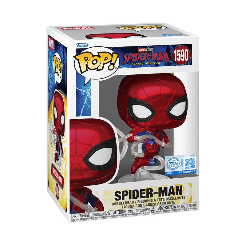 Spider-Man #1590 Exclusive Metallic (Spider-Man) Funko Pop!