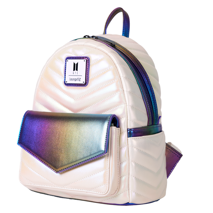 Loungefly BTS Iridescent Quilted Mini Backpack!
