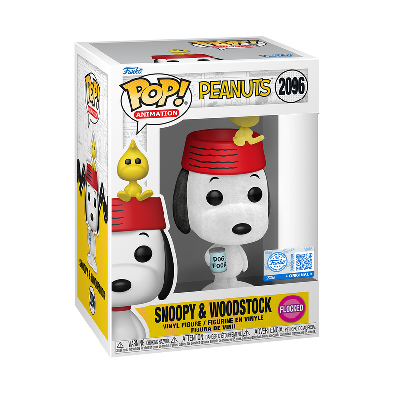 Snoopy & Woodstock #2096 (Flocked) Exclusive Funko Pop!